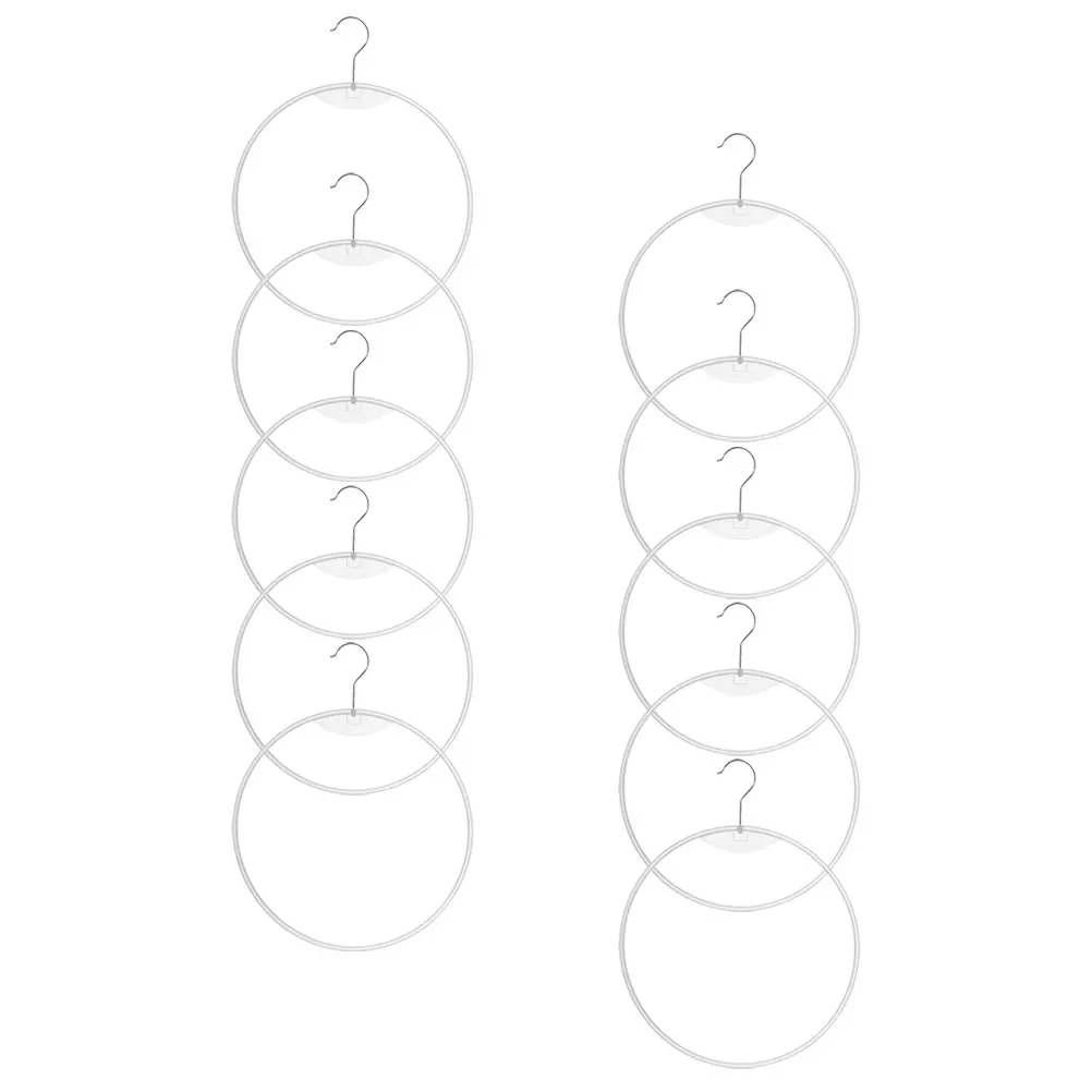 

10Pcs Premium Round Hangers Briefs Scarf Tie Organizer Smooth Edges Multipurpose Home Supplies Bikini Hanger Briefs Ring Hanger