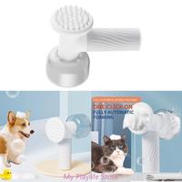 Pet Bath Brush for Cat Dog Electric Foaming Soap Dispenser Massage Brush Deep Cleaning Brush Grooming Shower Comb