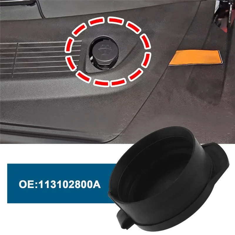 1 قطعة ممسحة السيارات رذاذ غطاء زجاجة المبرد غطاء قطع غيار السيارات الأسود ABS ل تسلا 3/Y 1131028-00-A 1607951-00-A-AT48 #3