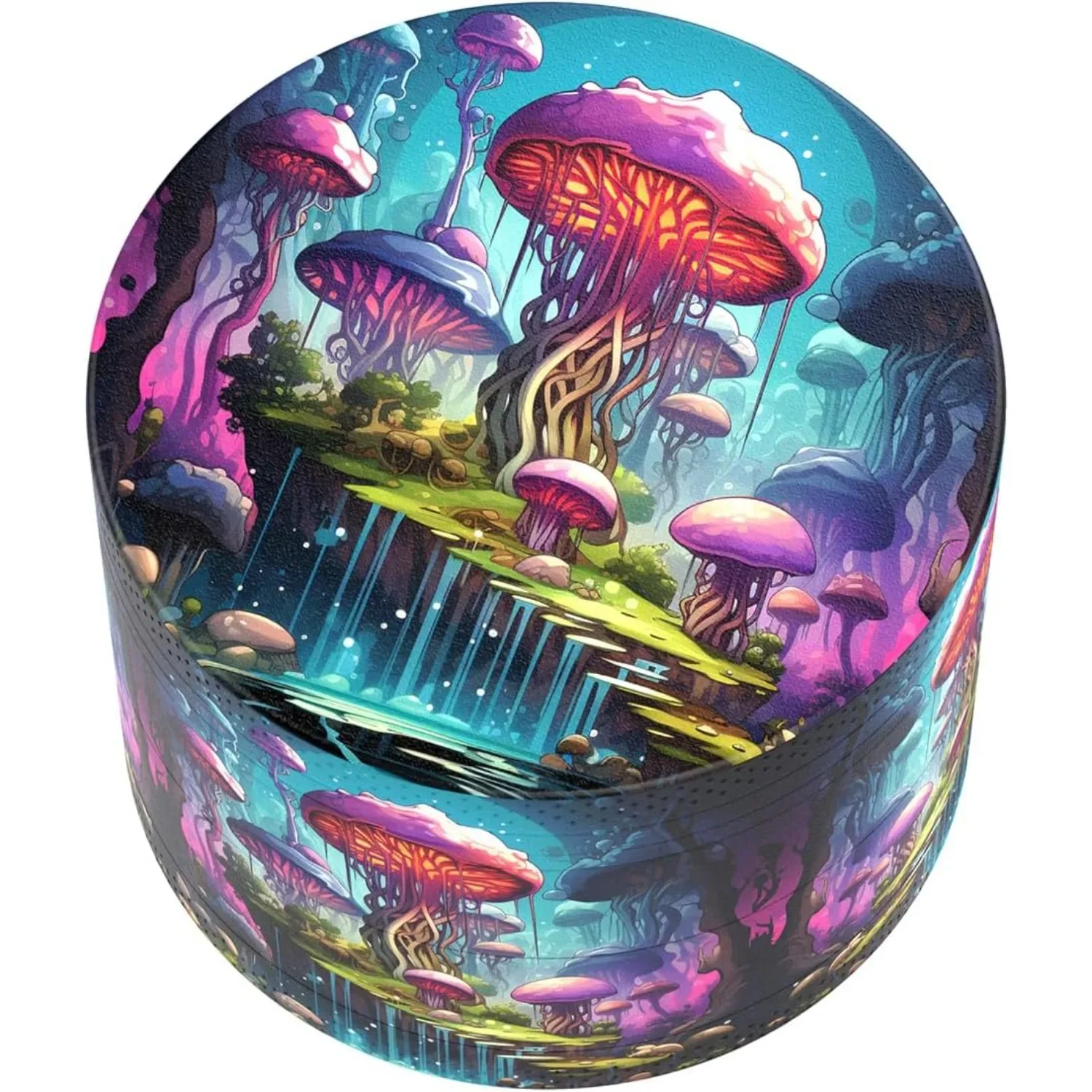 

3D Floating Mushrooms Metal Herb Grinder 50mm/2inch