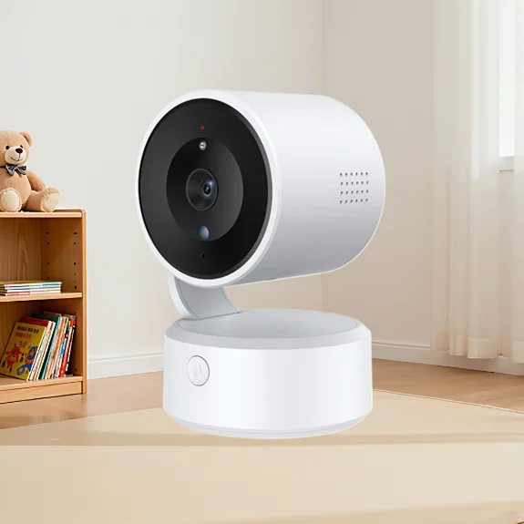 5MP WiFi One-touch Call Indoor Baby Monitor WiFi PTZ Cam Auto Tracking Color Night Vision CCTV Surveillance Camera Tuya APP