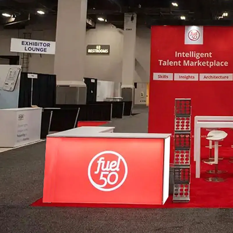 20x40ft كشك العرض التجاري عرض المعرض وحدات كشك المعرض الألومنيوم Seg النسيج كشك المعرض كشك المعرض