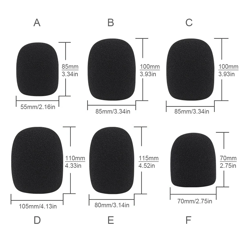 1PC microfono addensato ad alta densità filtro Pop manicotto in spugna accessori per microfono per prestazioni sul palco della sala conferenze KTV