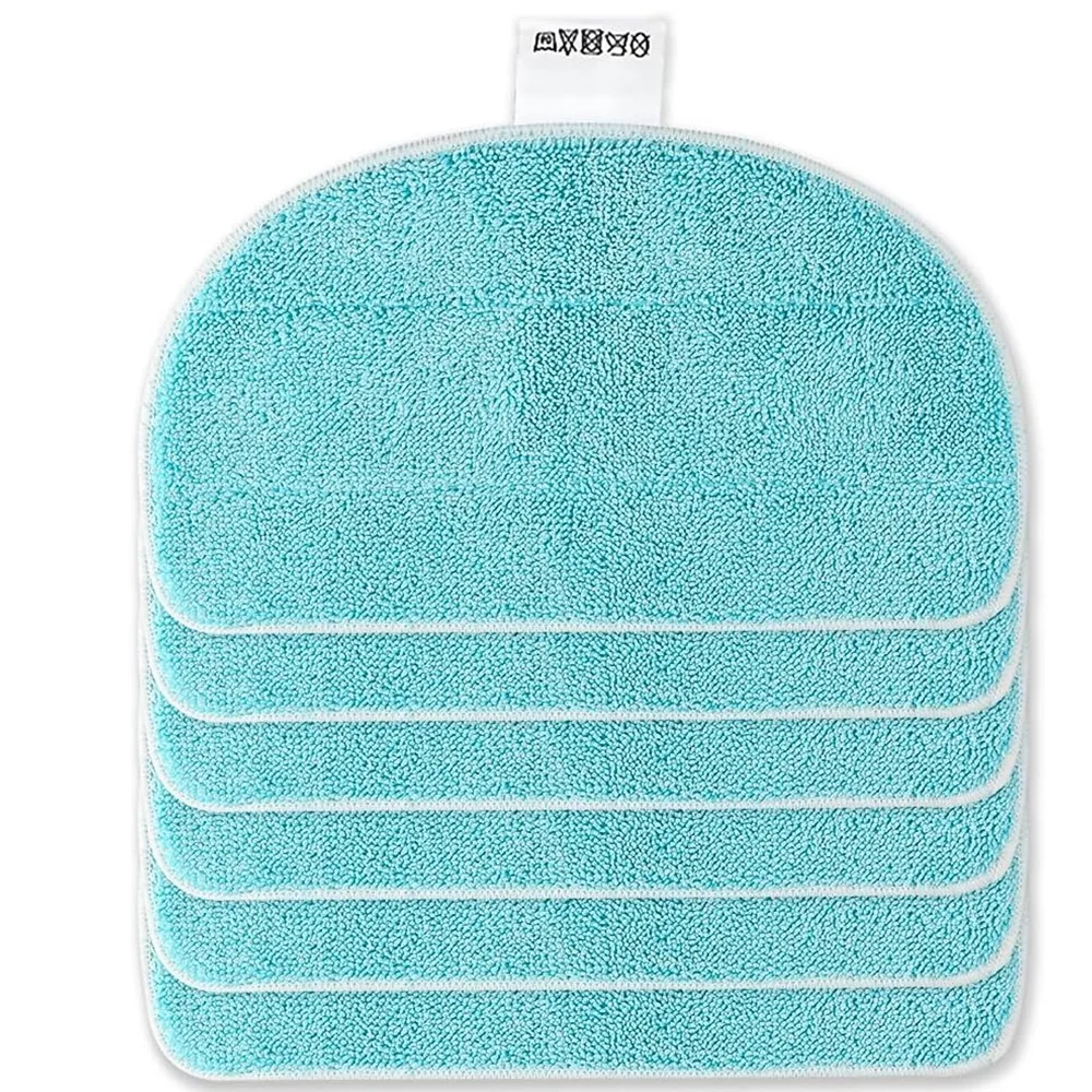 6PCS Replacement Microfiber Mop Pads Compatible with Leifheit CleanTenso Power 2.0 Steam Cleaner Cloth 11940 Washable Floor Mat