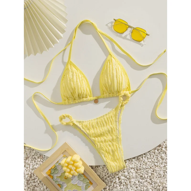 جديد بلون الصدر قلادة حديدية رقيقة حزام الرسن التعادل عارية الذراعين حزب بيكيني مجموعة #5