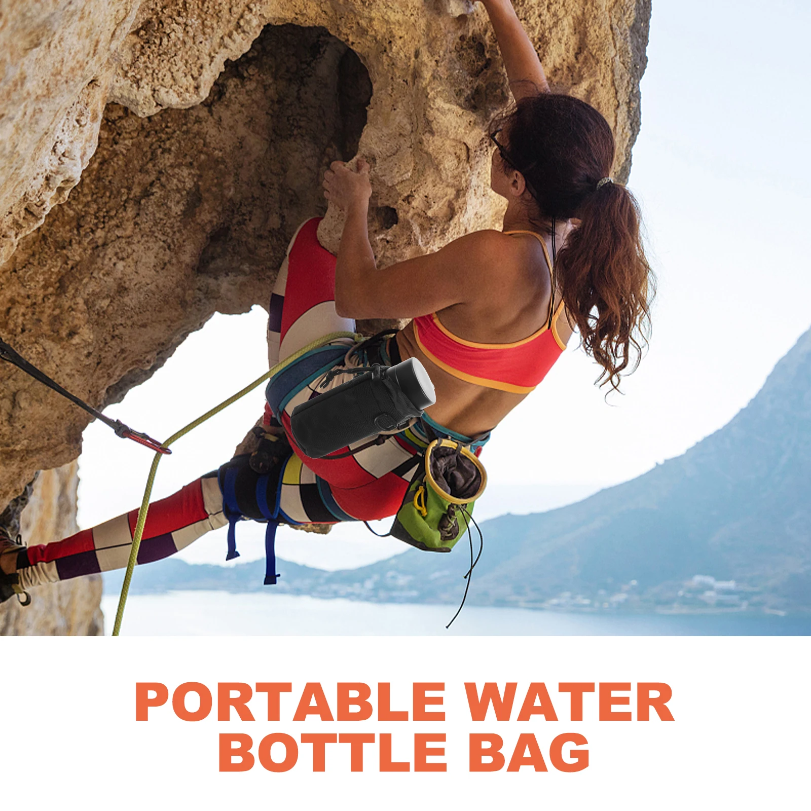 

Water Bottle Sleeve Portable Durable Oxford Cloth Cover Lightweight Outdoor Sports Travel Carrier Pouch Compatible Stainless