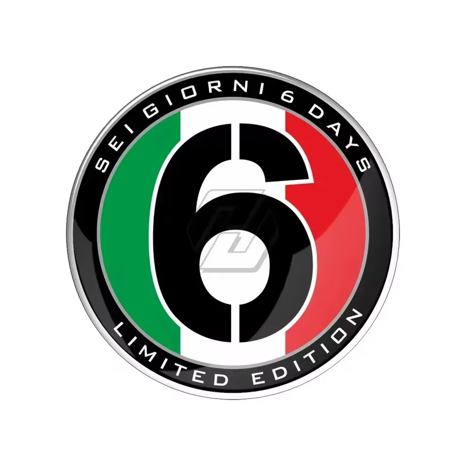 Motorcycle Ornamental For Vespa Series 2 Sei Giorni GTS 300 250 300ie Sprint 50 150 Scooter Accessories Number 6 Sticker