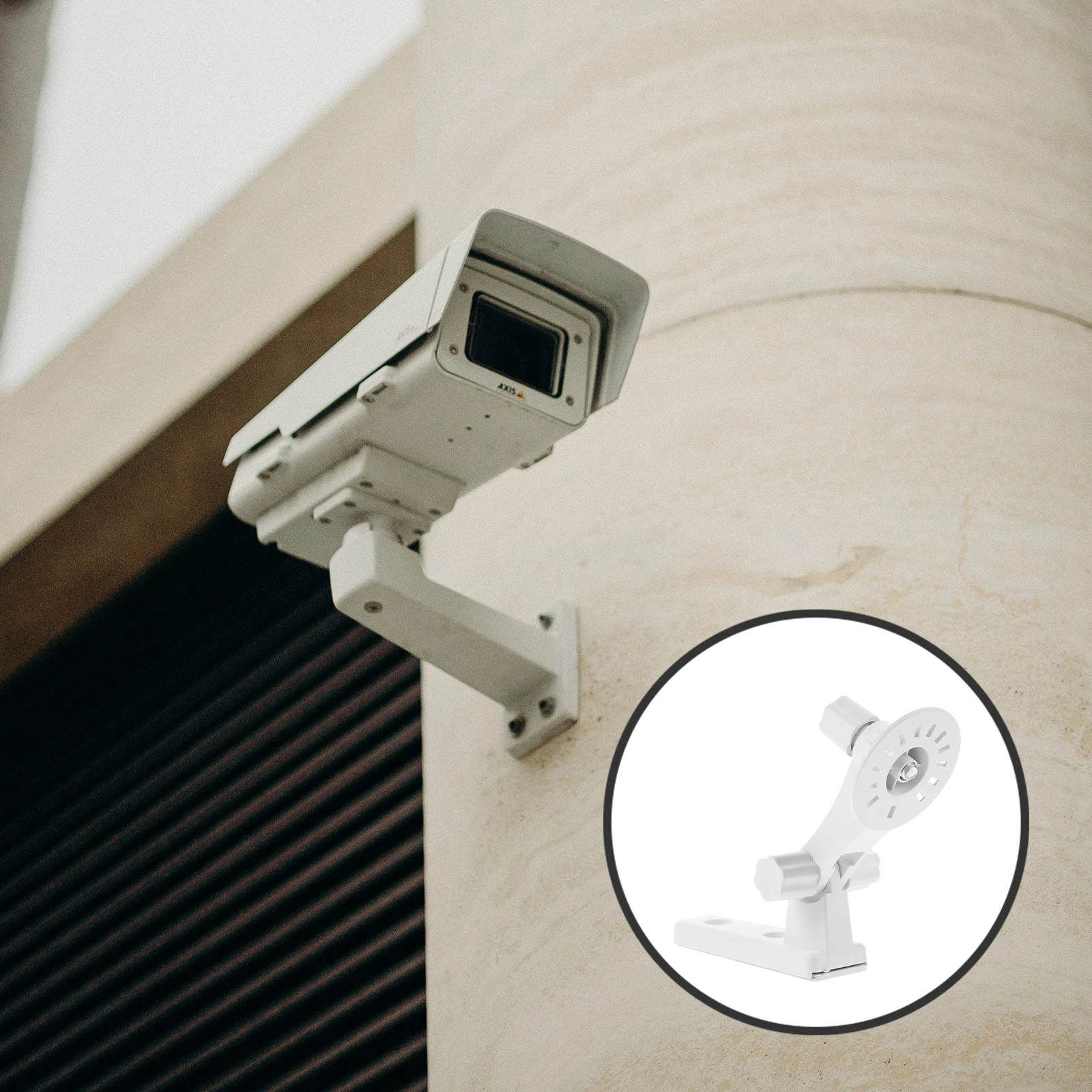 

1pc Adjustable Camera Mount Bracket No Drill Abs Material Easy Install Security Monitor Holder Home Decor Wall Mounted Support