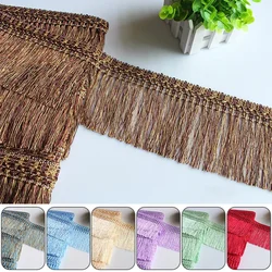 11.55M 12CM Width Curtain Tassel Braided Lace Trim Sewing Ribbon Fringe DIY Ethnic Latin Dress Stage Garment Curtain Accessories