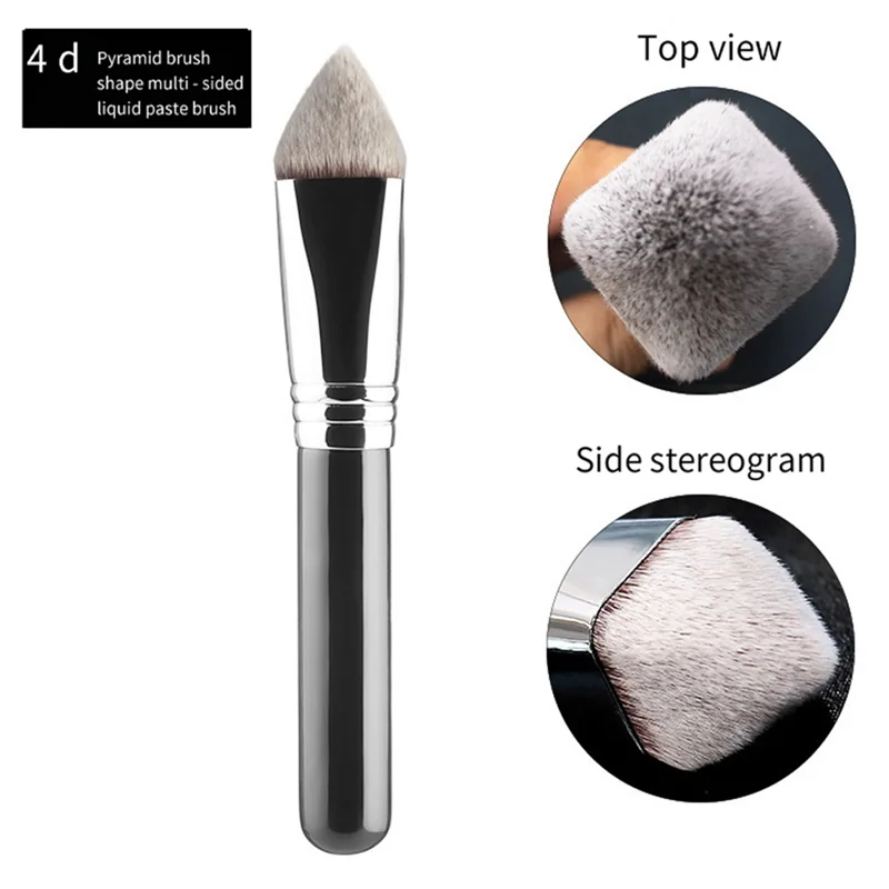

B02C-4-Pack For Full Face Multifunctional Foundation Brush 3D 4D Multi-Faceted Makeup Brush Powder Liquid Concealer Brush