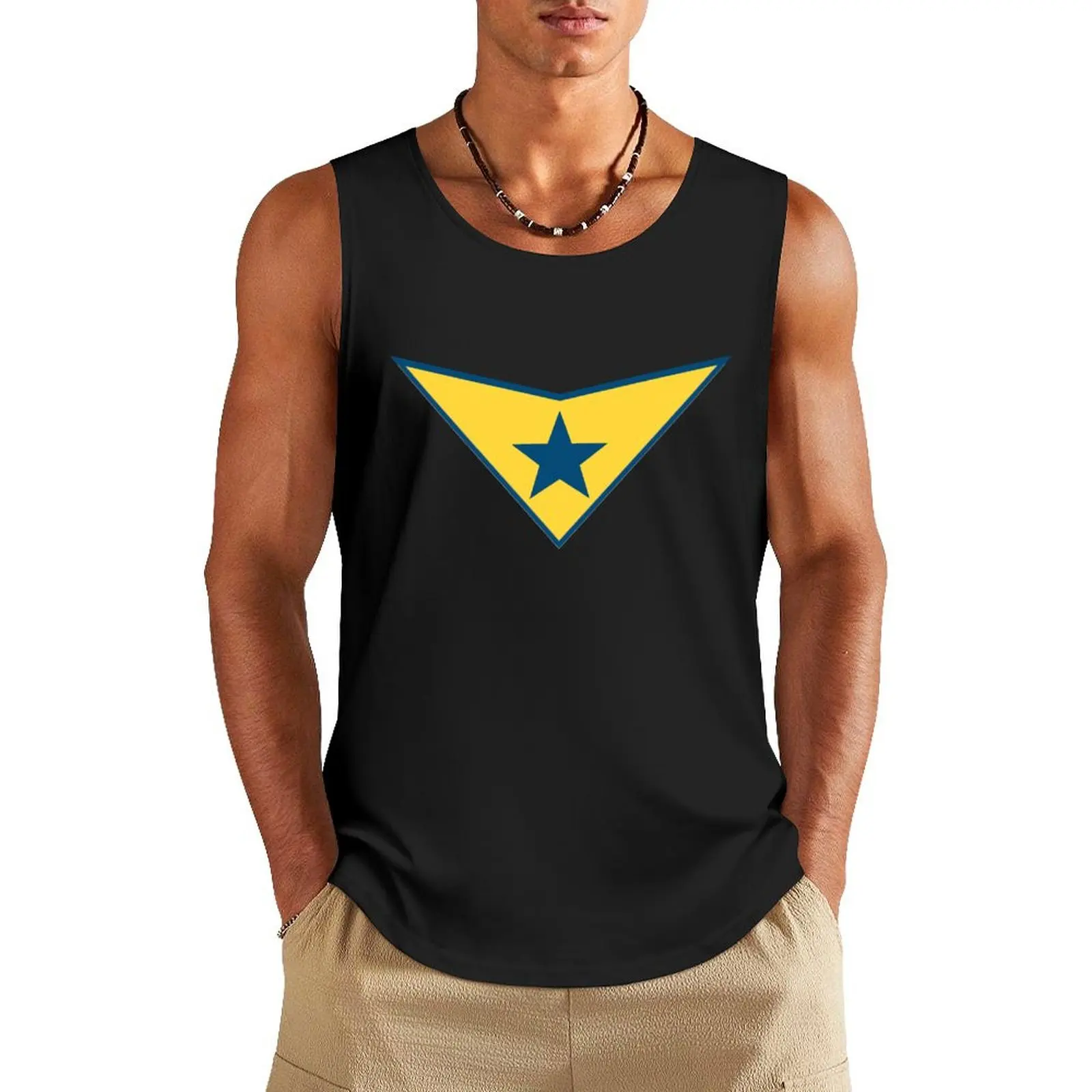 Booster Gold Logo Tank Top Man gym clothes T-shirt sports