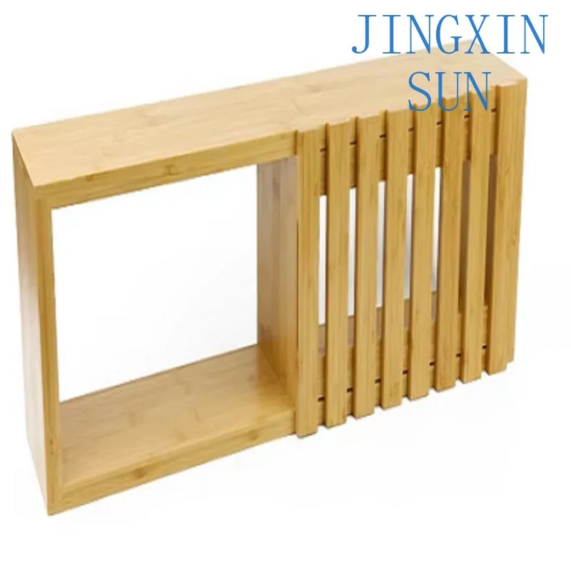 Bamboo wall hanging multi-functional wall hanging rack for living room, kitchen and hanging bookstore