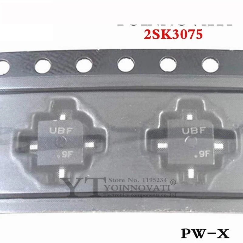 2pieces 2SK3075 K3075 MOSF RF N CH 30V 5A PW-X