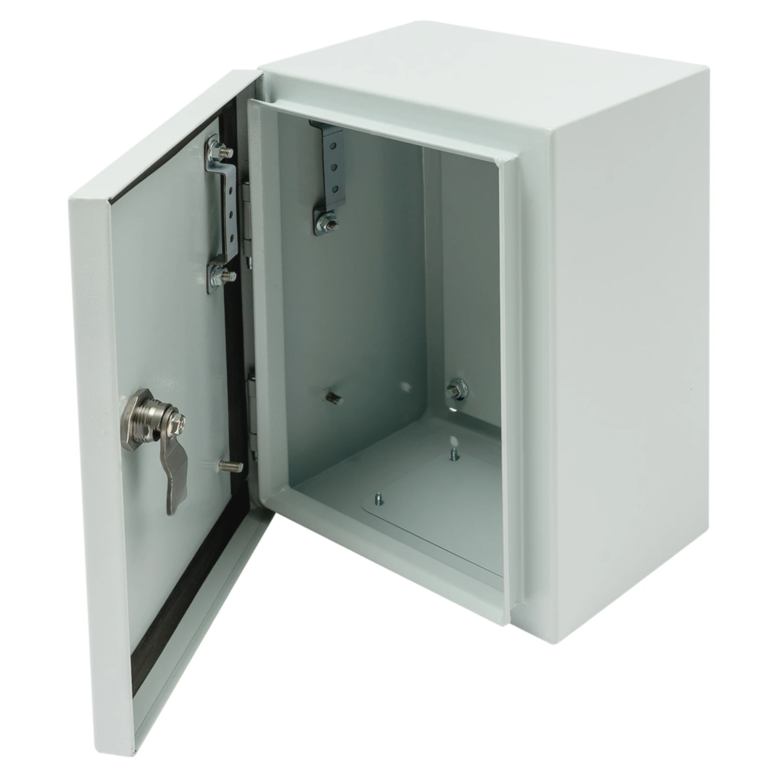 Stahl-Elektrogehäuse für Außenmontage IP65 Wasserdicht mit Scharnieren und Schloss Staubdichter Edelstahl-Elektrokasten – Detail 8