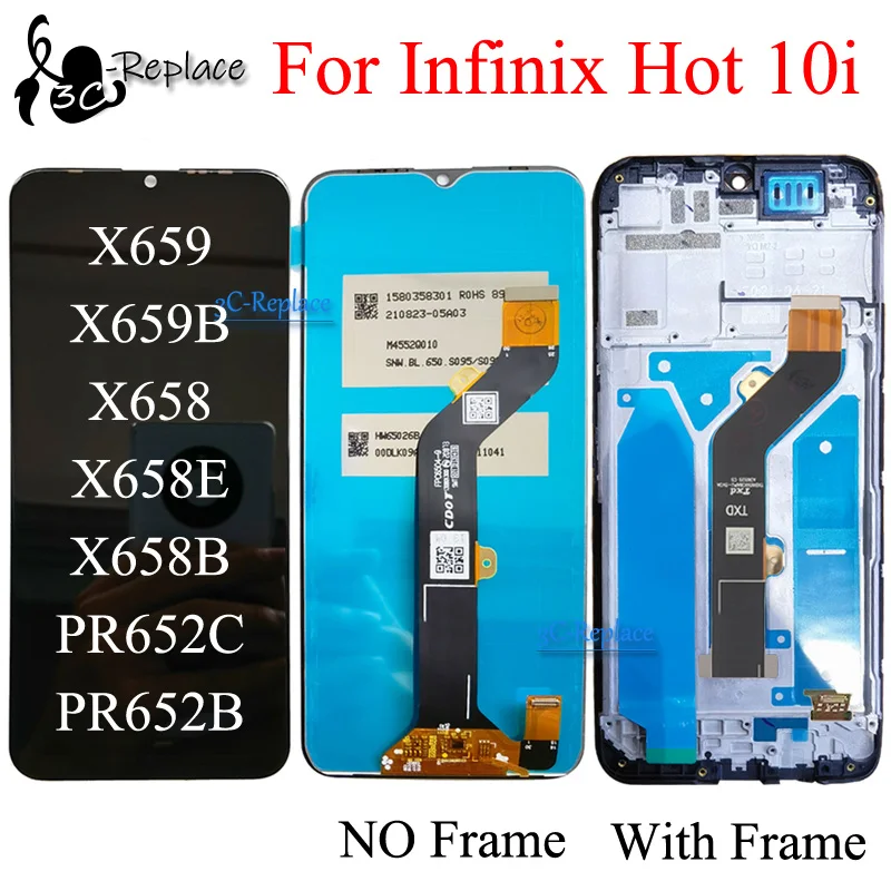 شاشة عرض 6.52 بوصة لجهاز Infinix Hot 10i X659 X659B X658 X658E X658B PR652C: تقييم ونصائح للاستخدام