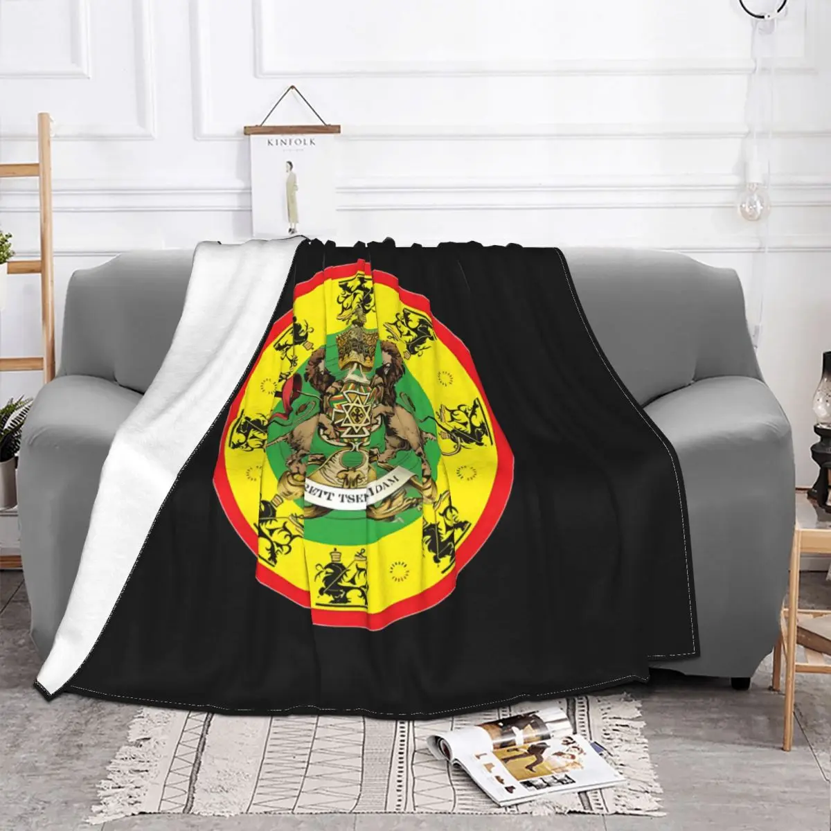 Dub Dancehall Blanket Jamaican Rasta Lion Fleece Velvet Autumn/Winter Breathable Thin Throw Blankets For bed Rug Piece