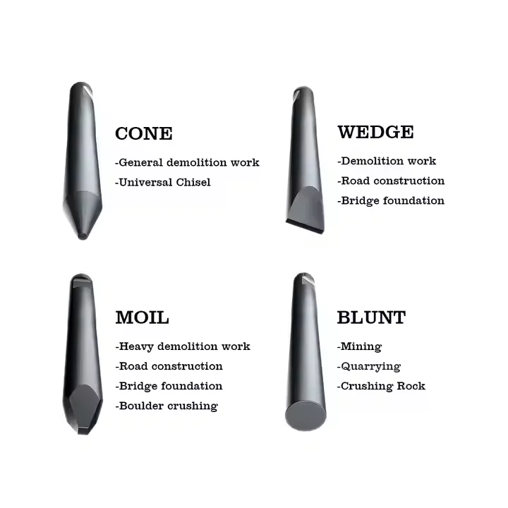 Martello da roccia idraulico per demolizione mineraria F70 MTTOYO-165 180 per frantumazione di calcestruzzo rinforzato per escavatore da 35-55 tonnellate