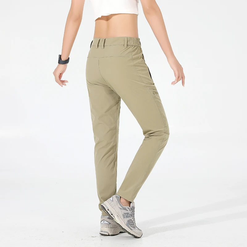 LNGXO-pantalones de senderismo elásticos para mujer, pantalones Cargo impermeables de 4 vías, Trekking, escalada, Camping, deportes al aire libre,