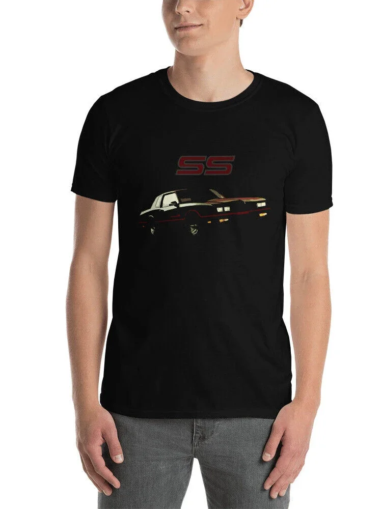 86 Monte Carlo SS Classic Vintage Car T-Shirt Short Sleeve Casual 100% Cotton O-Neck Summer Mens T-shirt Size S-3XL