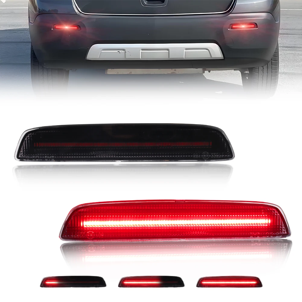 

2PCS Rear Bumper Brake Light Tail Reflector Lights With LED For 2013-2016 Chevy Trax / 2010-2015 GMC Terrain / 2013-2015 Denali