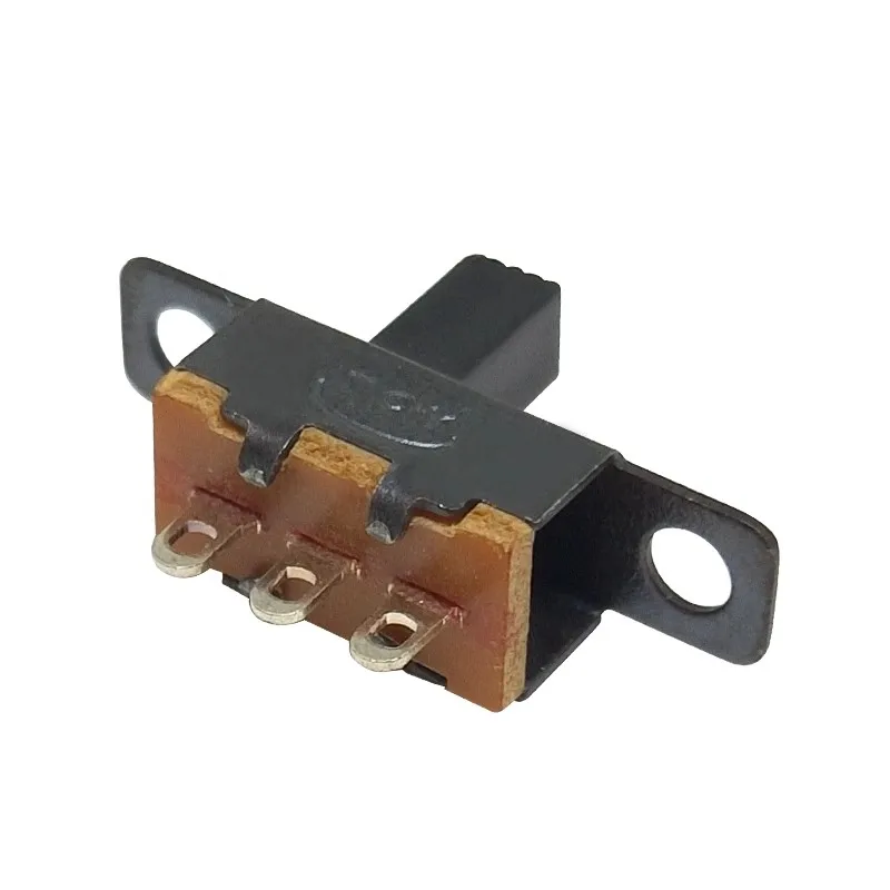 20PCS  50V 0.5 A SS12F15 Mini Size Black SPDT Slide Switch for DIY Power Electronic Projects G6 1P2T Toggle Switch Handle 3-7mm