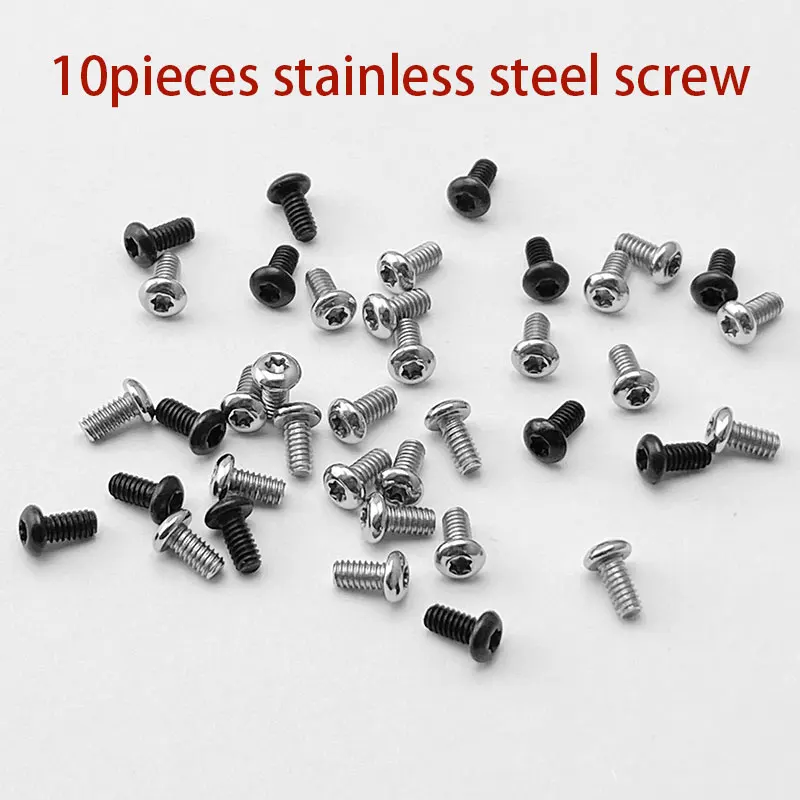 10pcs Custom Stainless Steel 2-56 T6 Torx Head Screws Pocket Clip Screw for BM Bugout 535 / Spider C81 C10 / ZT Knife Back Clip