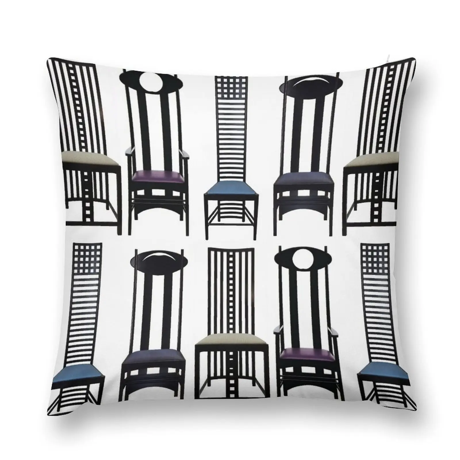 

Charles Rennie Mackintosh Chairs Throw Pillow autumn pillowcase Pillowcases pillow cover luxury pillow