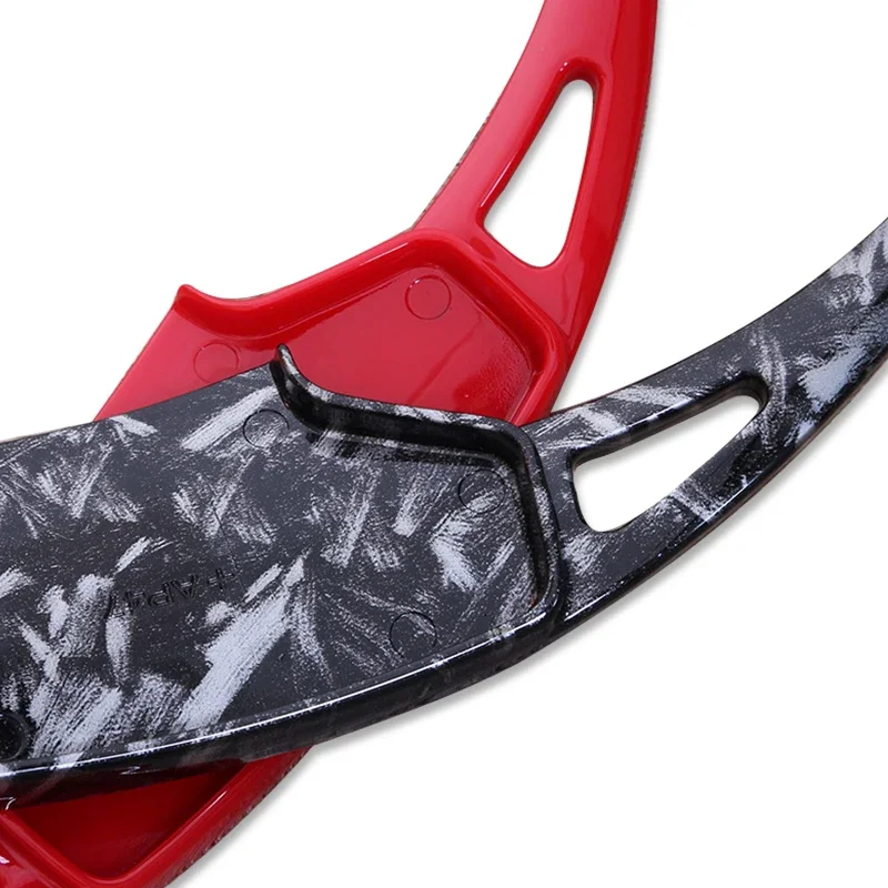 Car Steering Wheel Shift Paddle For Ford Mustang GT Dark Horse EcoBoost 2024-2026 ABS Carbon Fiber Pattern DSG Paddles Shifter 3