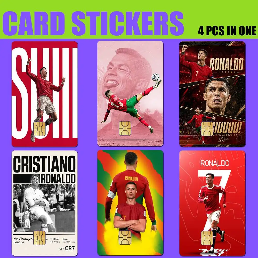 

The GOAT CR7-R-Ronaldo Card Stickers for Bank Access Protective Waterproof Film Cover Sticker Gift