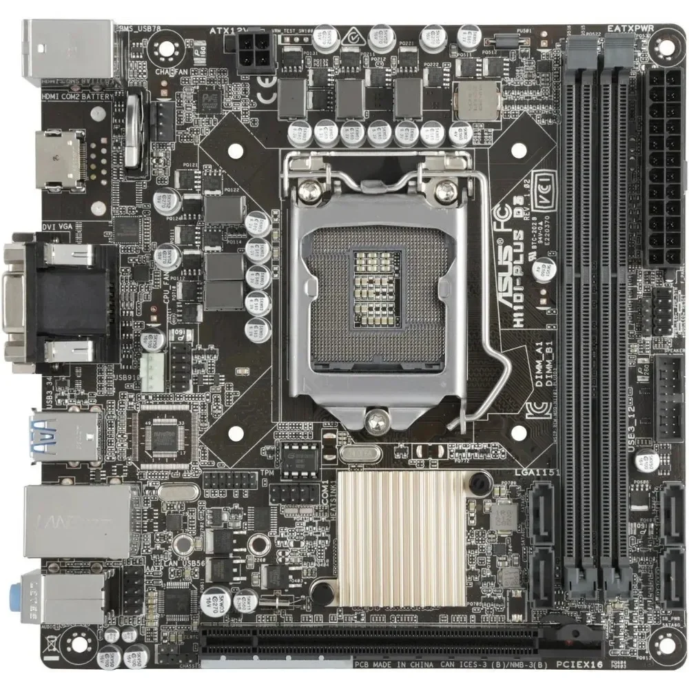 RoRuSH110I-PLUS D3 Mini ITX carte mère LGA 1151 DDR3 32GB Intel H110 PCI-E 3.0 prise en charge i5-6500 i7-6700 i3-6300 cpu utili