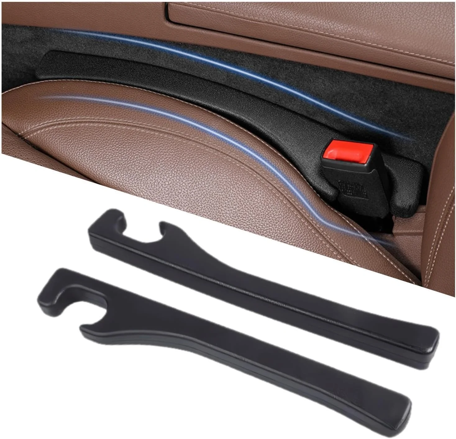 Car Seat Gap Filler, Organizer Between Seat and Centre Console | Universal Car Accessories Interior for Men or Women,