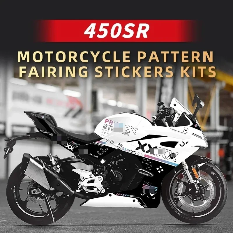 

Pattern Printing Stickers Kits for Motorcycle Protection and Decoration, Used For CFMOTO 450SR Various Styles 2022