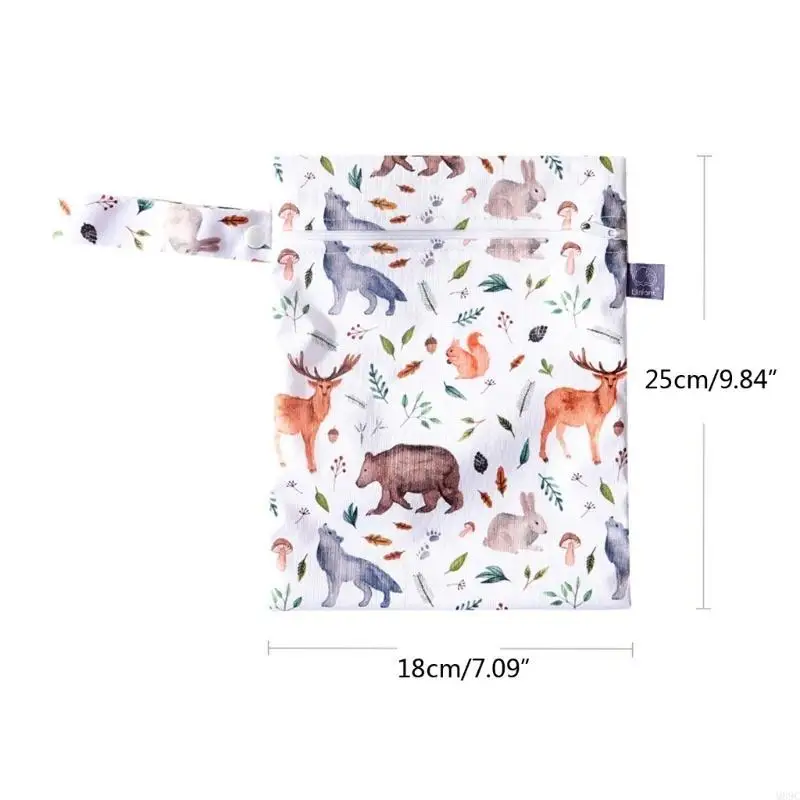 M89C حقيبة حفاضات مبللة مدمجة مقاومة للبقع حقيبة حفاضات قابلة لإعادة الاستخدام حقيبة مبللة سهلة التنظيف وخيار تخزين متعدد متين