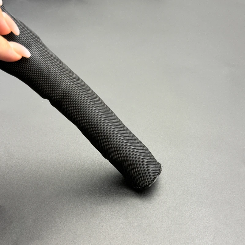 1m/5m/10m ID3~ 19mm Black PET Braid Sleeve Self Closing Protection Cable Casing Flexible Nylon Mesh Sleeve From Pets Chewing