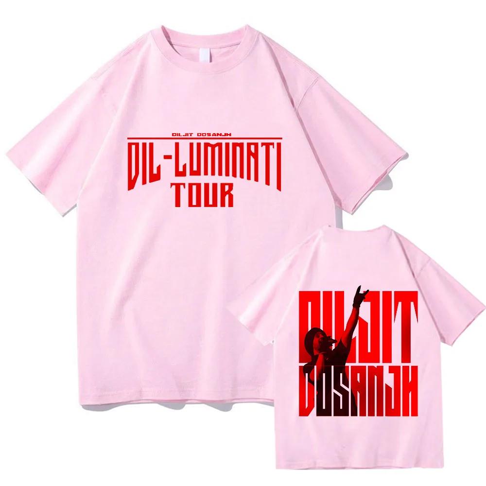 Dil-Luminati Tour 2024 Diljit Dosanjh Vintage T-shirt Summer Cotton O-neck Tee-shirt Men Clothes Grunge Tshirt Hip Hop Punk Tops image 5