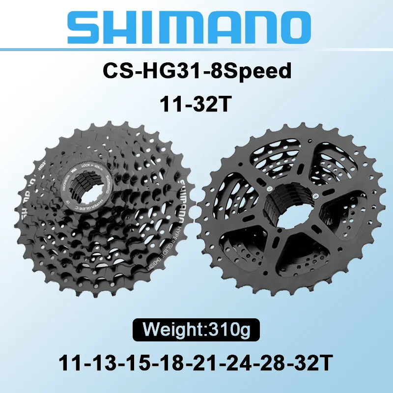 Shimano 8 Speed HG31 Flywheel Mountain Bike MTB Cassette CS-HG31-8 11-32/34T Bicycle Flywheel Folding MTB Bike Parts HG31-8