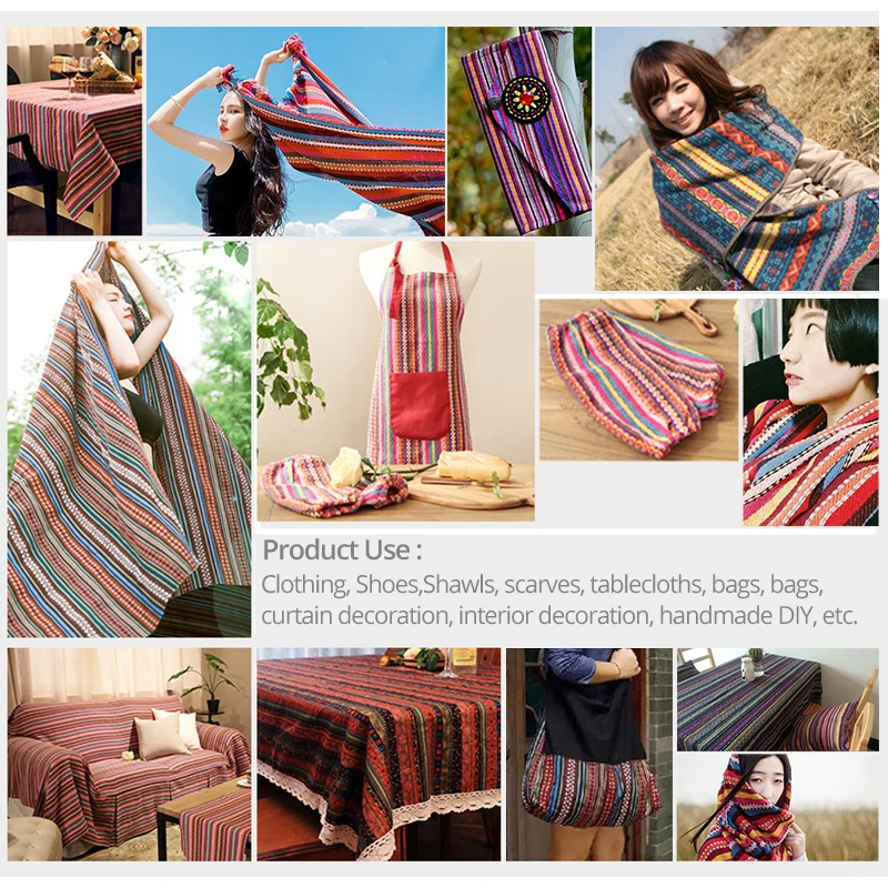 Teramila Baumwoll-Leinen-Stoff im Ethno-Stil für Hotel- und Bar-Tischdecken, Kissen, Sofabezüge, Textil-Patchwork, Vorhänge und Dekorationsmaterialien – Detail 10