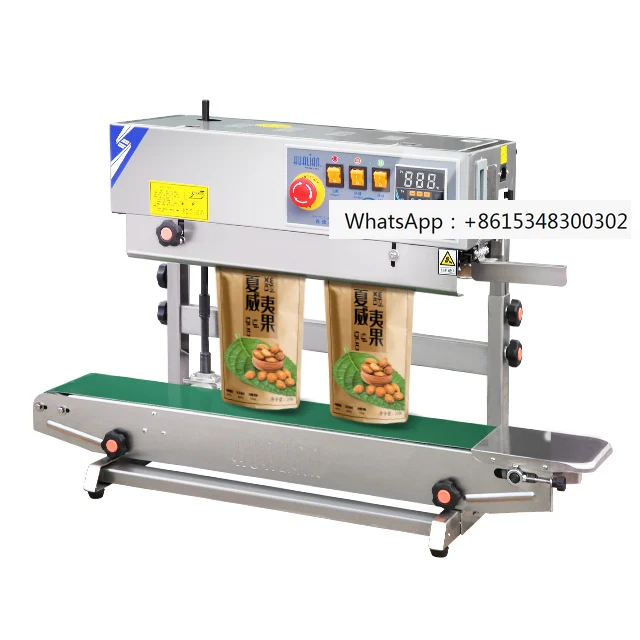 FRB-770II Hualian Heat Plastic Bag Oil Food Pouch Packing Automatic Continuous Band Sealer Seaing Machine