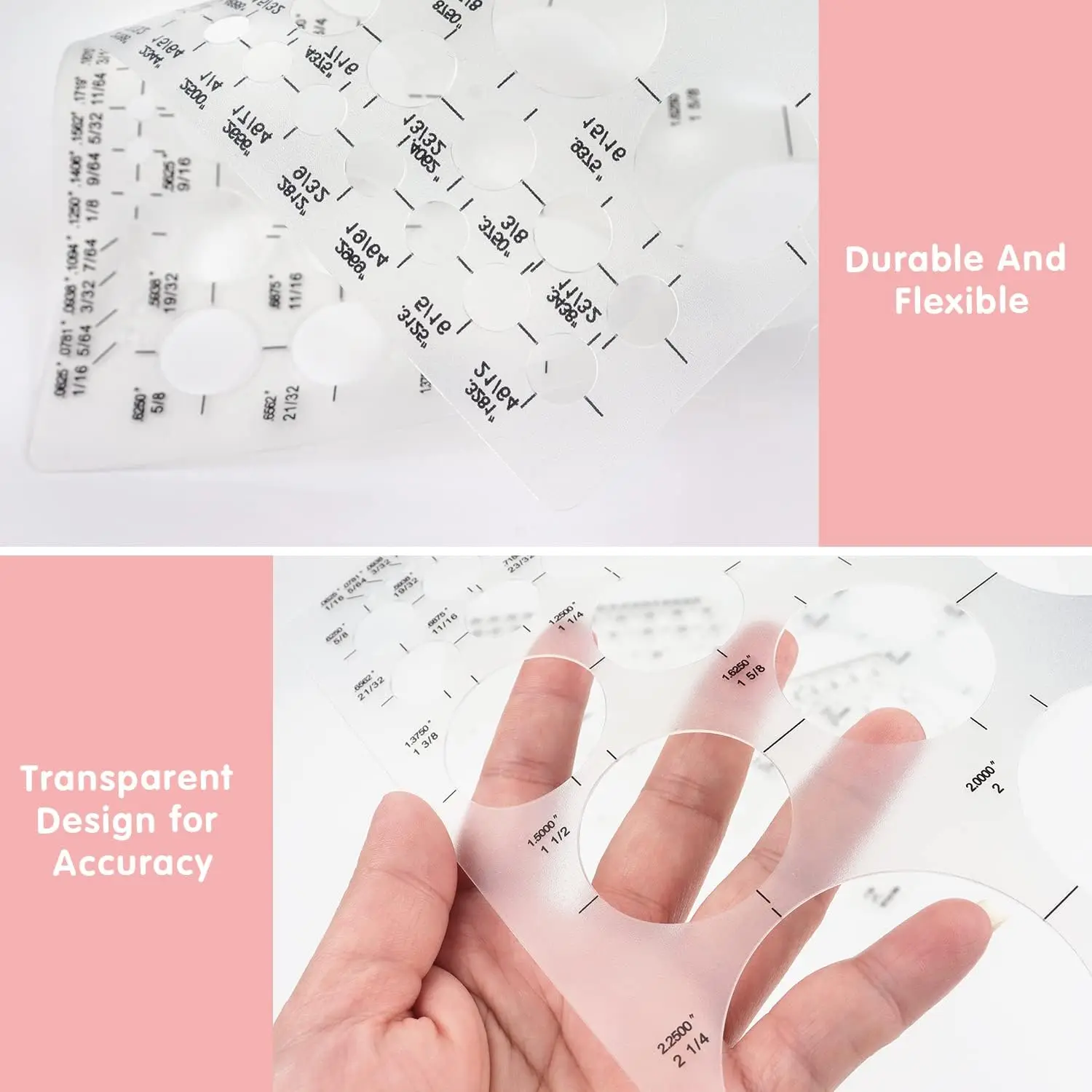 3pcs Circle Template Circle Round Stencil Templates For Drafting For Office And School Building Formwork Drawings Templates