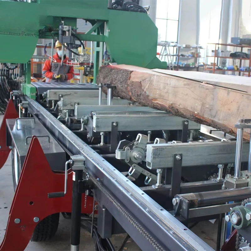 Fully Automatic Horizontal Bandsaw Sawmill Machine Timber Cutting Saw Customized High Precision Log Saw for Furniture Making
