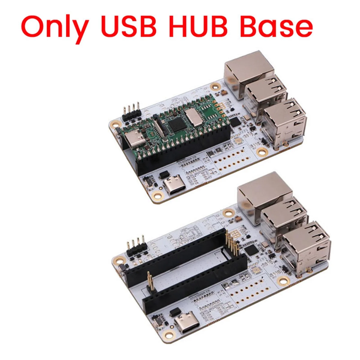 Placa de Expansão Base USB Hub para Leite-V Duo, Porta de Rede RJ45, Linux Development Board