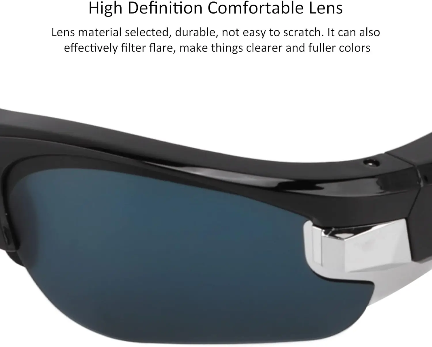 

connected sunglasses camera hide smart connect lenses recording 1080p microphone eyes clear woman 2025 lunette wholesale vlog HD