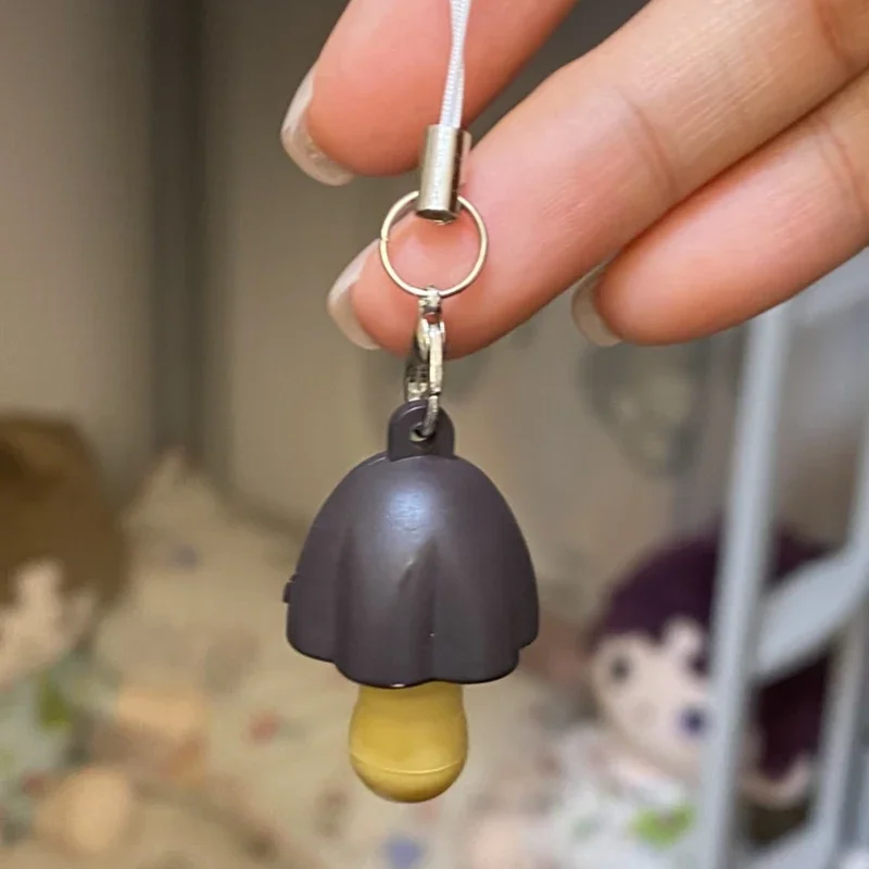 النرد الياباني الجديد، سلسلة مفاتيح راتينج على شكل فطر الشوكولاتة، قلادة حقيبة، سلسلة مفاتيح كاواي هالو كيتي الرجعية، هدية #5