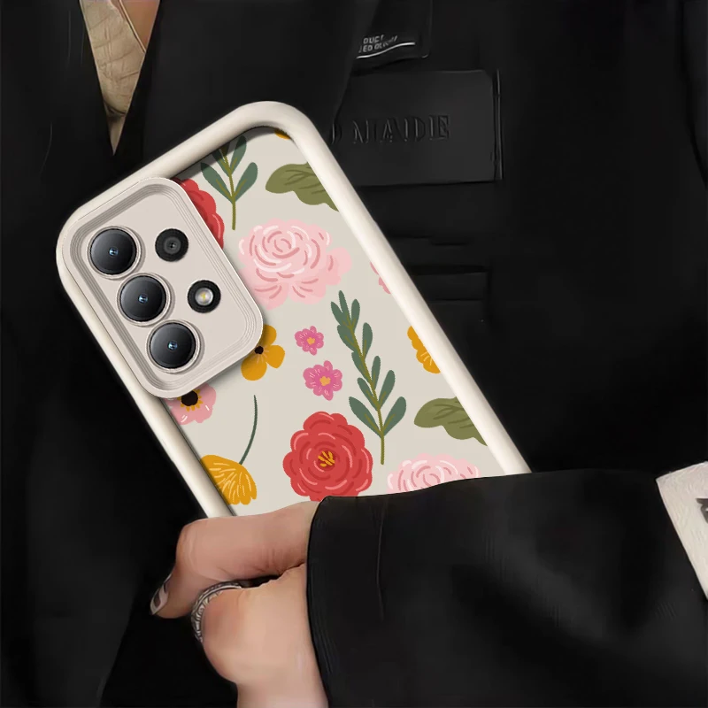 حافظة لهاتف سامسونج جالاكسي A07 A06 A51 A71 A05S A04E A03 Core A32 A22 غطاء مقاوم للصدمات من السيليكون الناعم غير اللامع