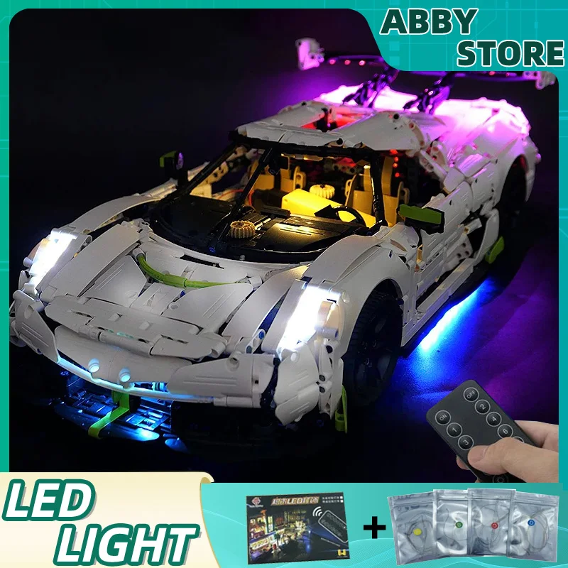 DIY RC LED Light Kit For LEGO C61048 Technical Sports Car  (Only LED Light,Without Blocks Model)