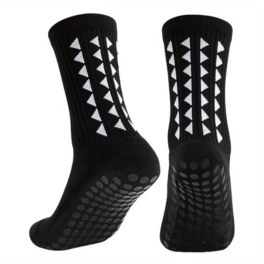 2 pairs of unisex anti-slip sports socks for soccer, basketball, baseball, rugby, football, car racing, running, hiking, tennis