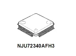 NJU72340AFH3 NJU72340AF NJU72340A NJU72340 8-CHANNEL ELECTRONIC VOLUME WITH INPUT SELECTOR QFP-52