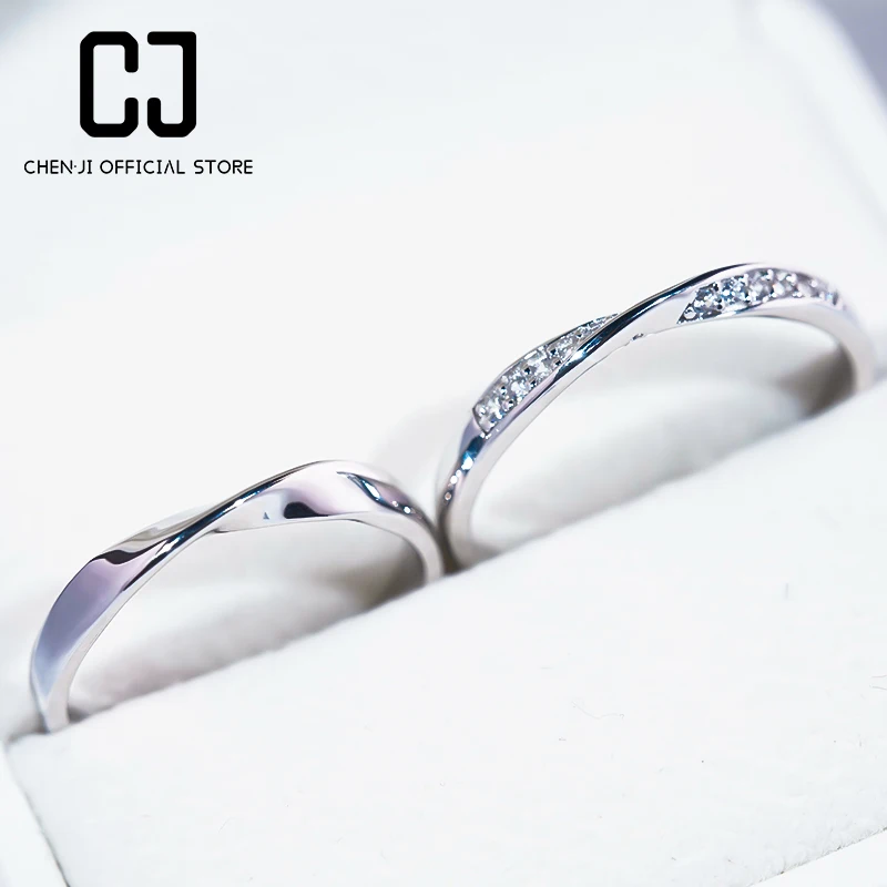 

Small Waist Row High Carbon Diamond 925 Sterling Silver Stacking V-Shaped For Women Couple Wedding Fine Jewelry Engagement Gift