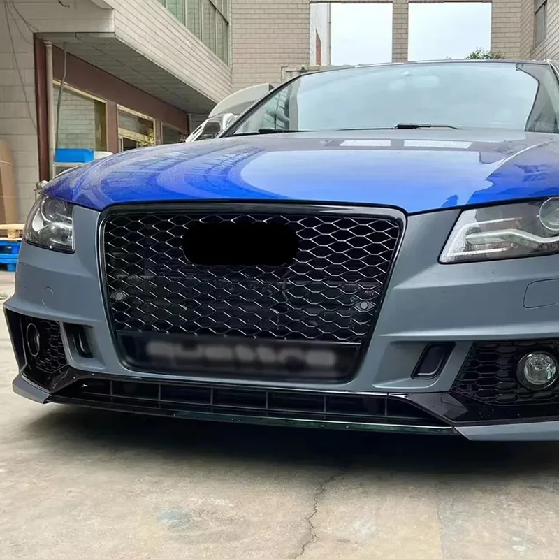 المصد الأمامي الرياضي عرافة شبكة العسل هود الشواية العلوية لأودي A4 B8 2009-2012 S4 RS4 نمط كواترو شبكات اكسسوارات السيارات