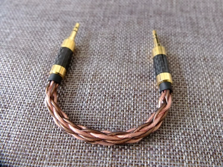 3.5mm To 3.5mm Handmade Custom 8-Core Audio Cable, High-Grade Kimble Cable Core, Thick Aux Cable for Amplifier & Audio
